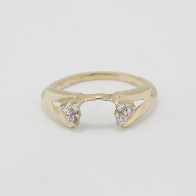 Pre-Owned 14 Karat Yellow Gold Diamond Wrap Ring