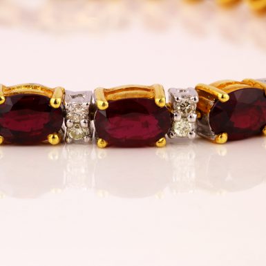 Pre-owned 18k Ruby and Diamond Bracelet