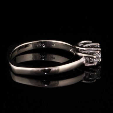 Pre-Owned 14k White Gold 3- Diamond Ring