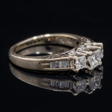 Pre-Owned 14k three stone diamond ring