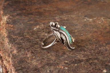 Pre-Owned Native American, Sterling Silver, Turquoise, Navajo Ring