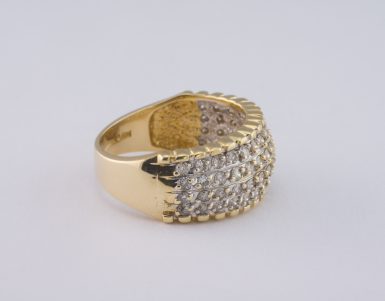 Pre-Owned 14k Wide Diamond Band