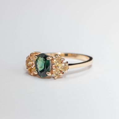 Pre-Owned 14K Tourmaline and Chrysoberl Ring