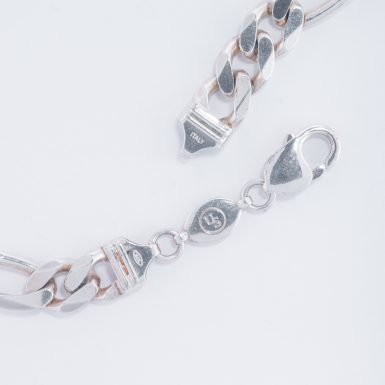 Pre-Owned Sterling Silver Figaro-Link Chain