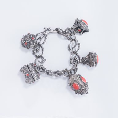 Antique Silver Charm Bracelet