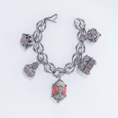 Antique Silver Charm Bracelet
