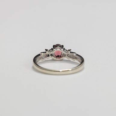 Pre-Owned 10K Garnet and Diamond Ring