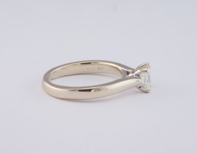 Pre-Owned 14K White Gold Diamond Solitaire Ring