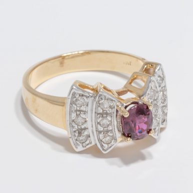 Pre-Owned 14K Ruby & Diamond Ring