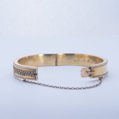Antique 14k Edwardian Bangle Bracelet