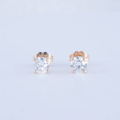 Pre-Owned 14K Diamond Stud Earrings