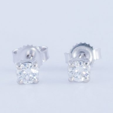 Pre-Owned 14K Diamond Stud Earrings
