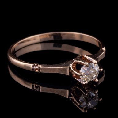 Antique 10K Diamond Engagement Ring