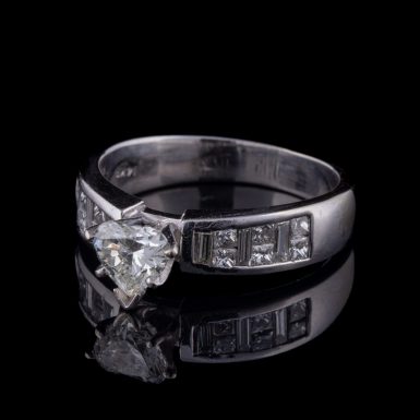 Pre-Owned 14K Heart Diamond Engagement Ring