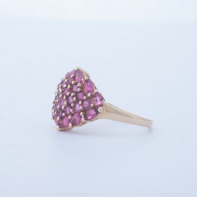 Pre-Owned 14K Pink Tourmaline Cluster Ring