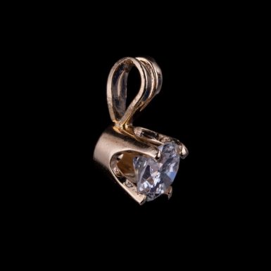 Pre-Owned 14k Diamond Solitaire Pendant