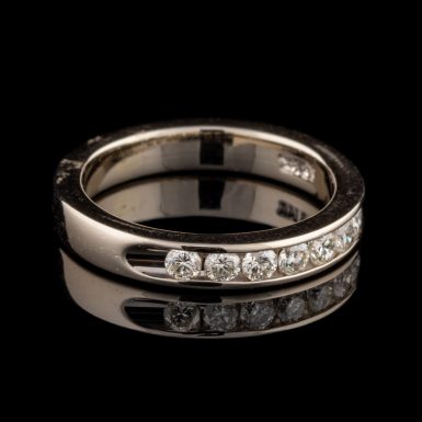 Pre-Owned 14K White Gold Diamond Band