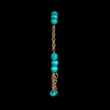 Pre-Owned 14K Turquoise Bead Bracelet