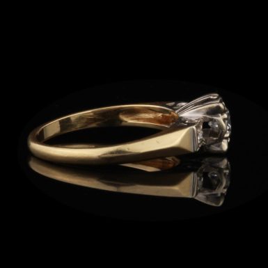 Vintage 14K Old European Cut Diamond Ring