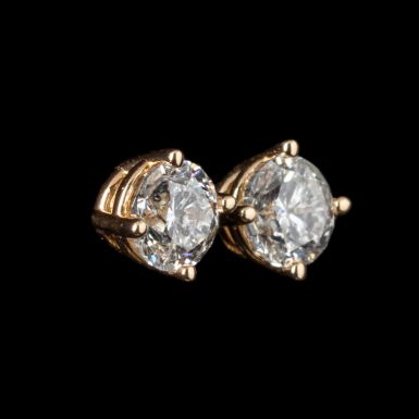Pre-Owned 14K .58 Carat Total Weight Diamond Studs