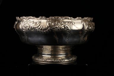 Antique Bigelow Kennard & Co Sterling Silver Punch Bowl