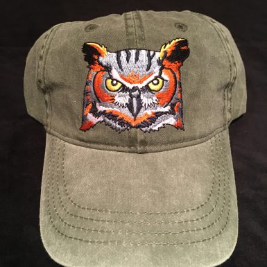 Great Horned Owl Embroidered Hat