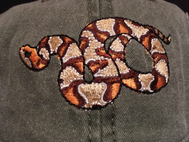 Copperhead Snake Embroidered Hat