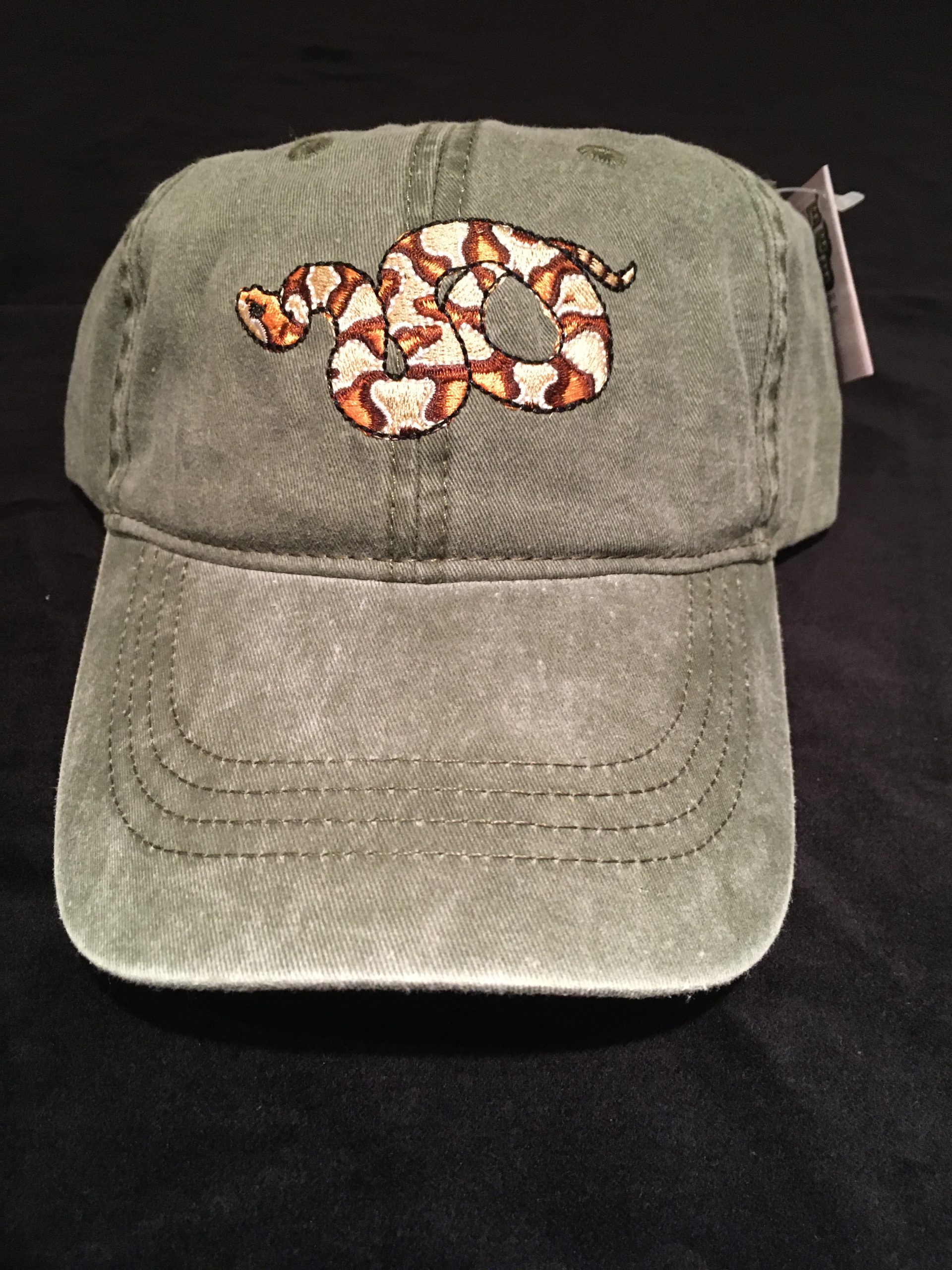 Copperhead Snake Embroidered Cotton Cap NEW Reptile 