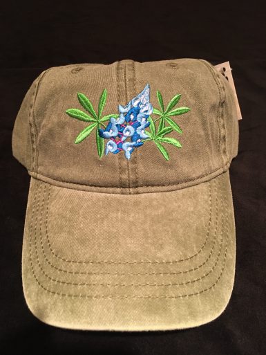 Bluebonnet Flower Embroidered Hat