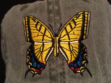 Swallowtail Butterfly Embroidered Hat