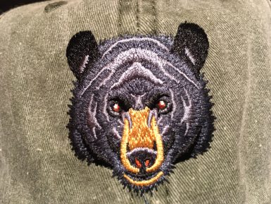 Black Bear Embroidered Hat