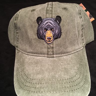 Black Bear Embroidered Hat