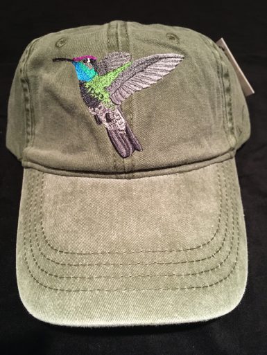 Magnificent Hummingbird Embroidered Hat