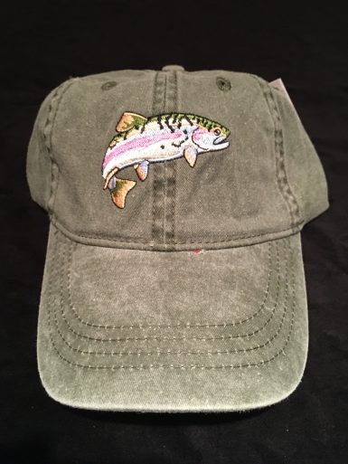 Rainbow Trout Embroidered Hat