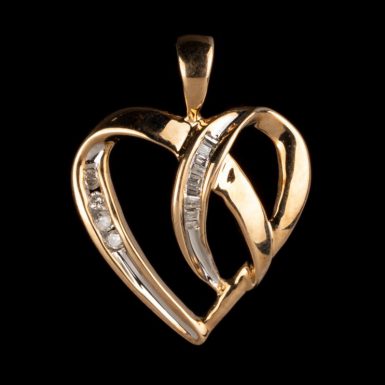 Pre-Owned 10K Diamond Heart Pendant