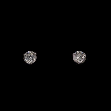14K Diamond Stud Earrings
