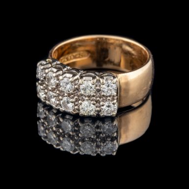Pre-Owned 14K Double Row Diamond Band
