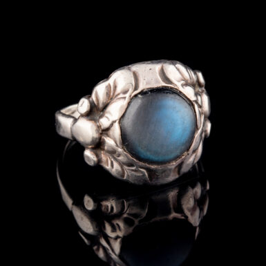 Pre-Owned Sterling Silver Labradorite Ring by Georg Jensen