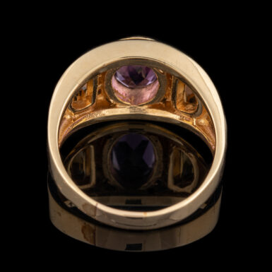 Pre-Owned 14K Amethyst Ring with Citrine and Diamonds