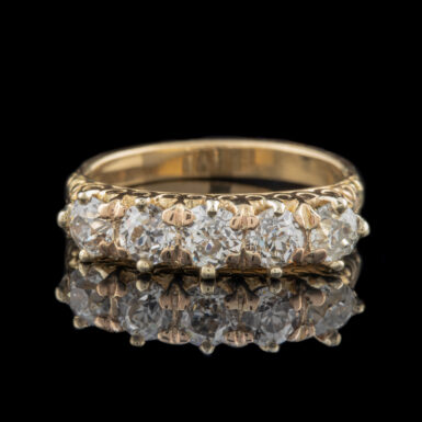 Pre-owned Antique 1.55 cttw Diamond Band in 18k Yellow Gold