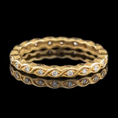 Pre-Owned Diamond Eternity Band in 18k Yellow Gold