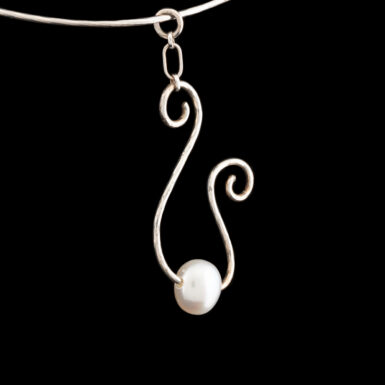 Artisan Fresh Water Pearl and Sterling Necklace