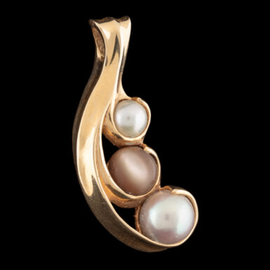 Pre-Owned Free-Form Pearl & Mother of Pearl Pendant