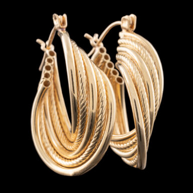 Pre-Owned 14 karat Gold Hoop Earrings
