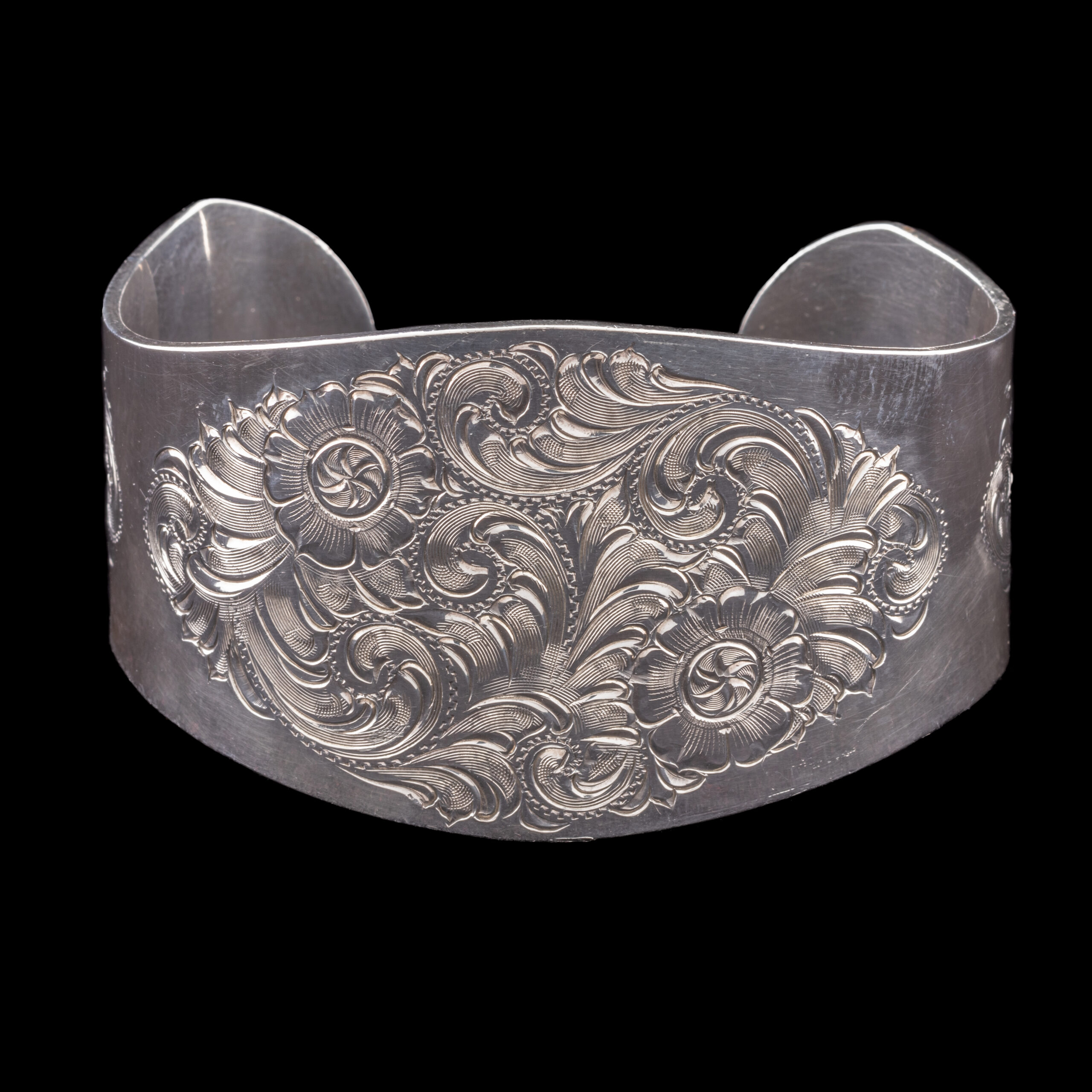 Pre-Owned Sterling Silver Wide Cuff Bracelet