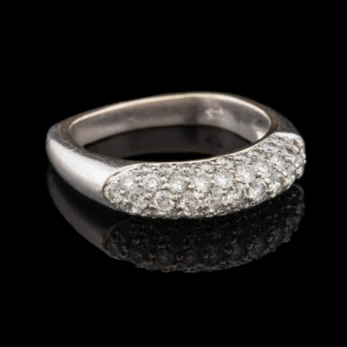 Pre-Owned Diamond Pave Wedding Band in 14k White Gold