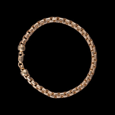 Pre-Owned 14k Yellow Gold Box Link Bracelet