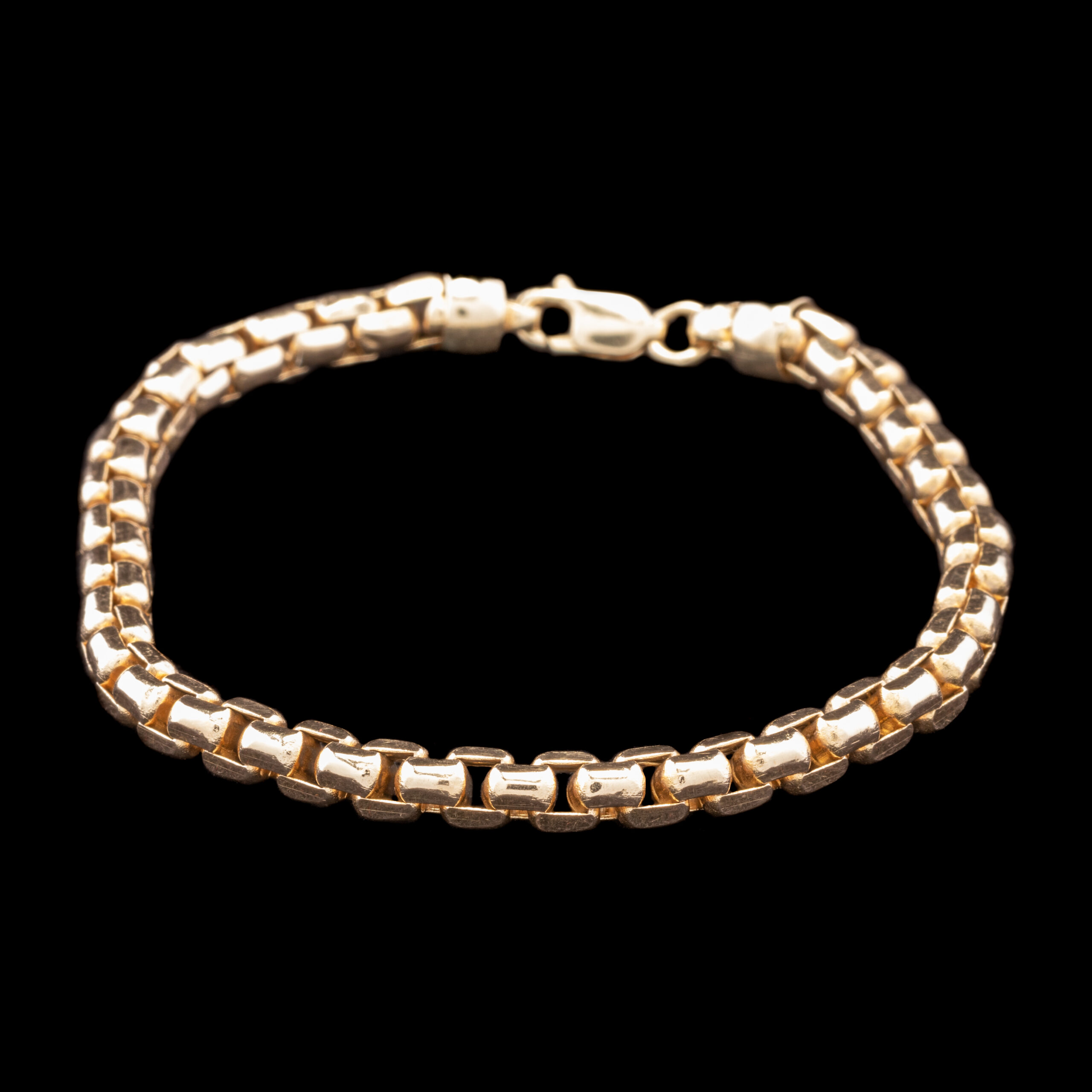 PreOwned 14k Yellow Gold Box Link Bracelet