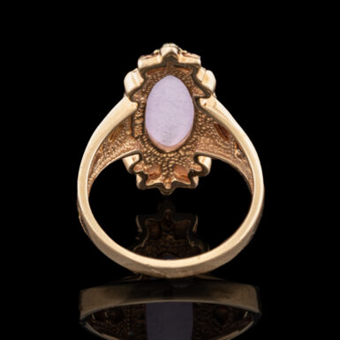 Pre-owned Lavender Jade Ring in 10K Black Hills Gold