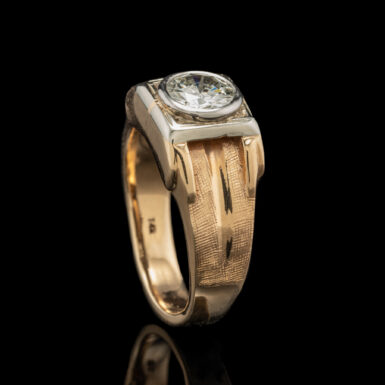 Vintage .91Carat Diamond GTS Ring in 14K